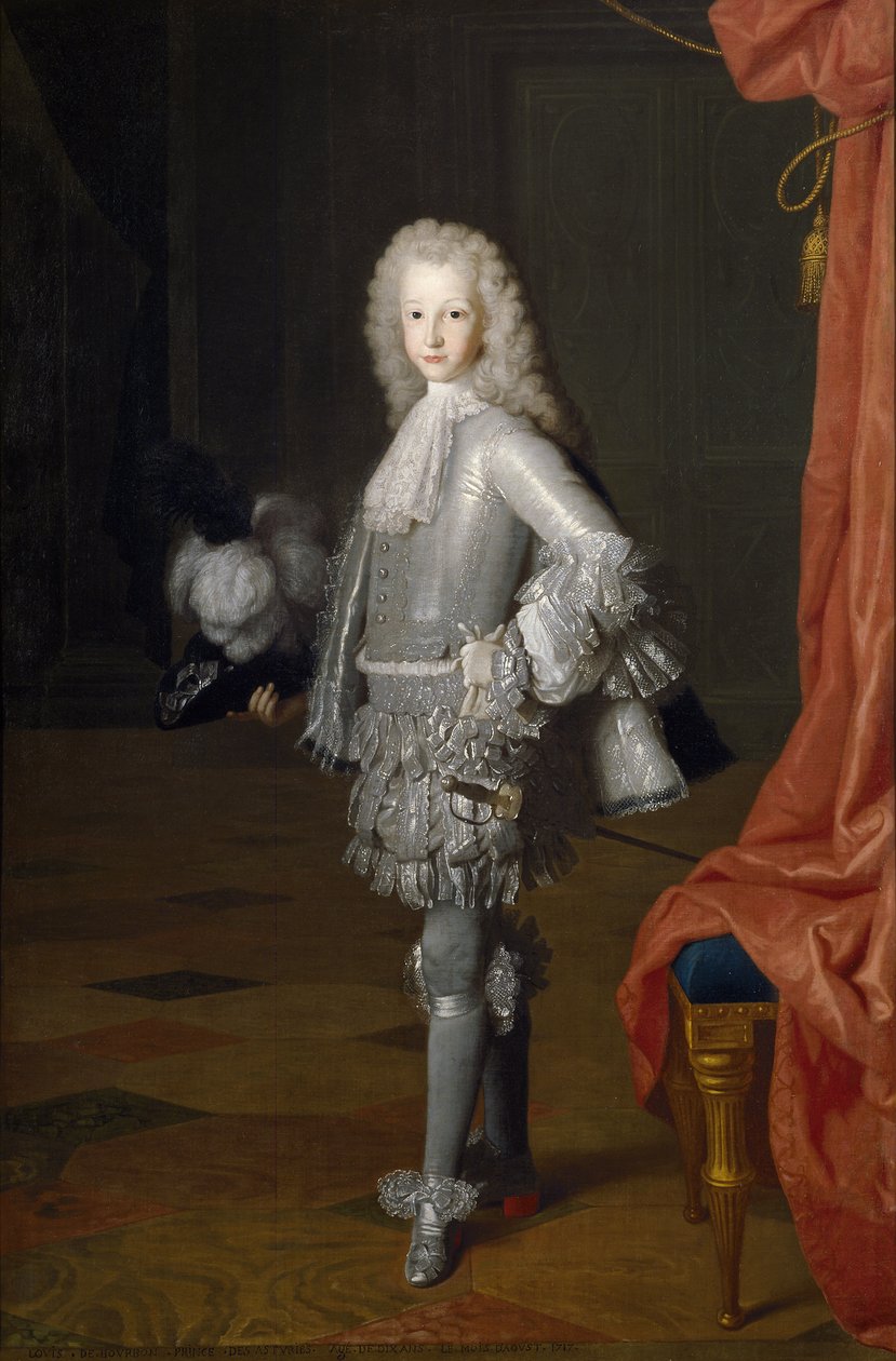 Ludvig I som prins av Asturien, 1717 av Michel Ange Houasse