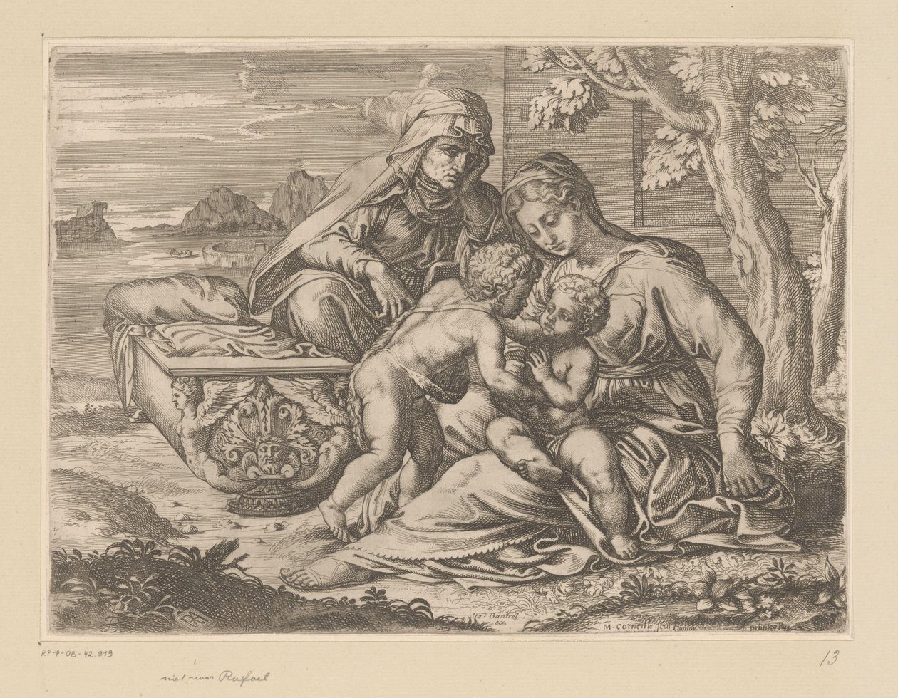 Maria och barn med H. Anna av Michel Corneille (II)