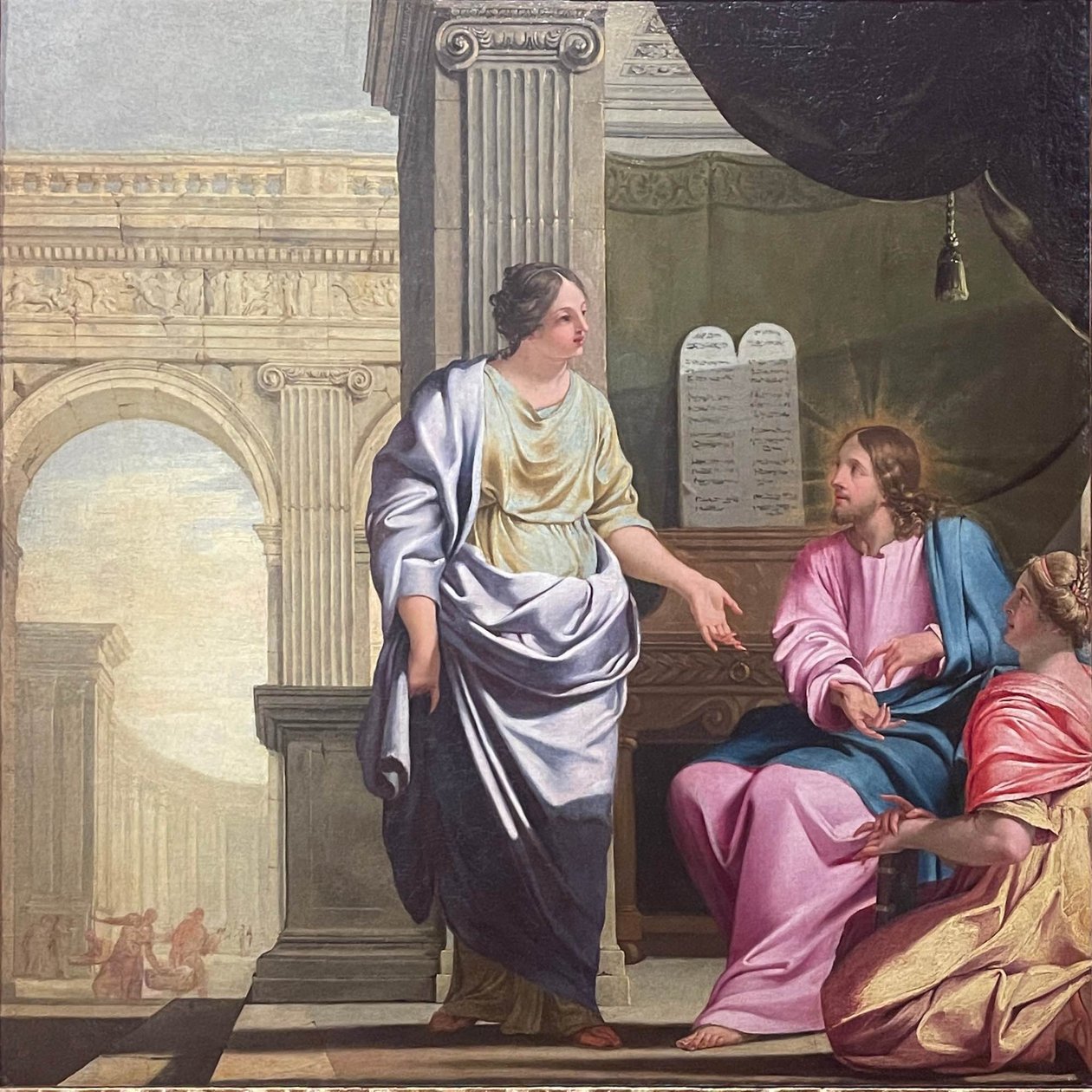 Franska:  Le Christ chez Marthe et Marie av Michel Corneille the Elder