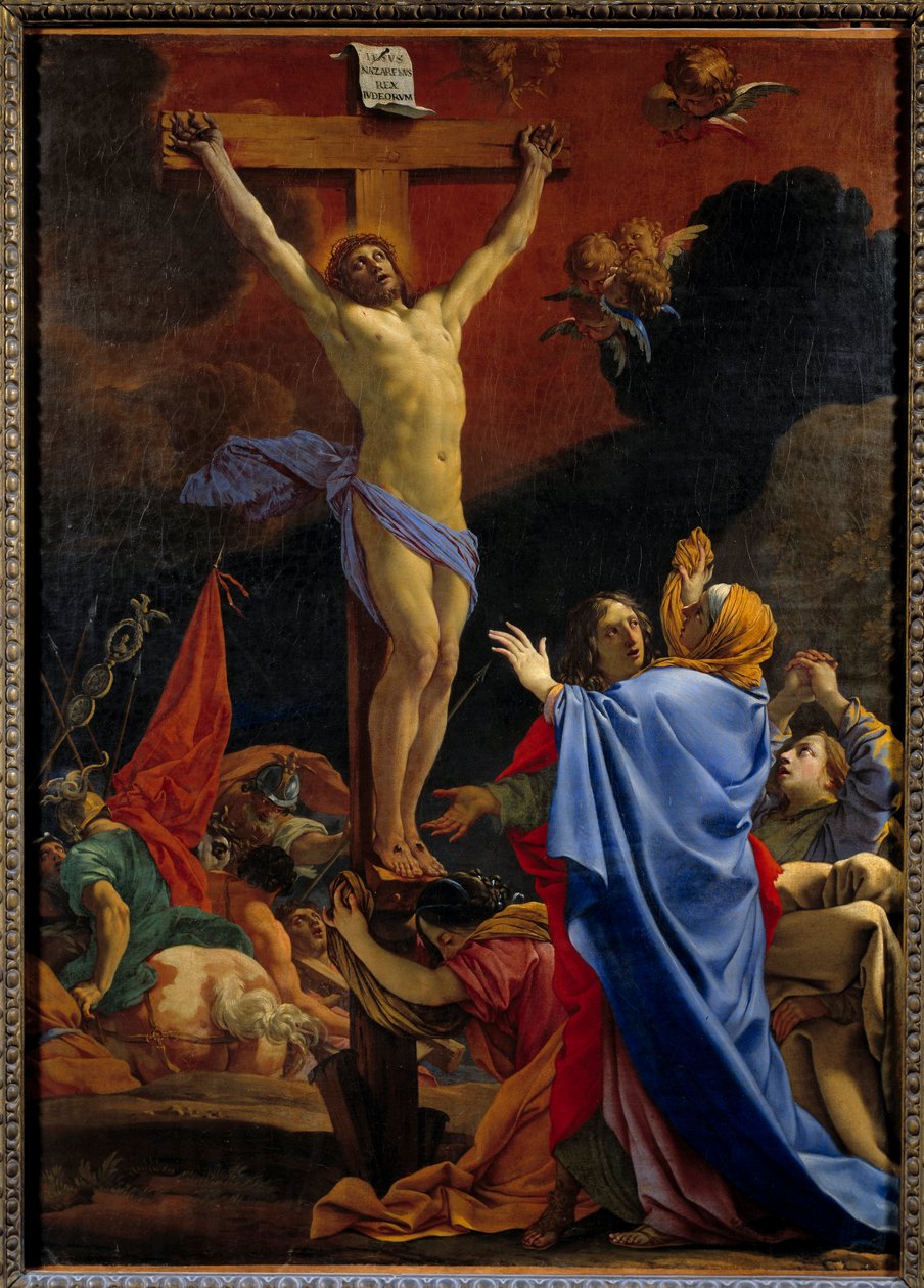 Kristus på korset. Målning av Michel Dorigny (1617-1665) av Michel Dorigny