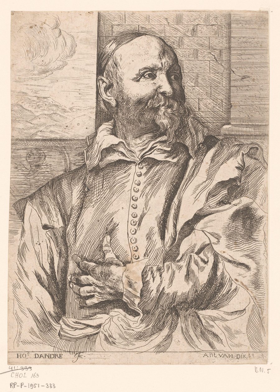 Porträtt av Jan (I) Snellinck av Michel Francois Dandre Bardon