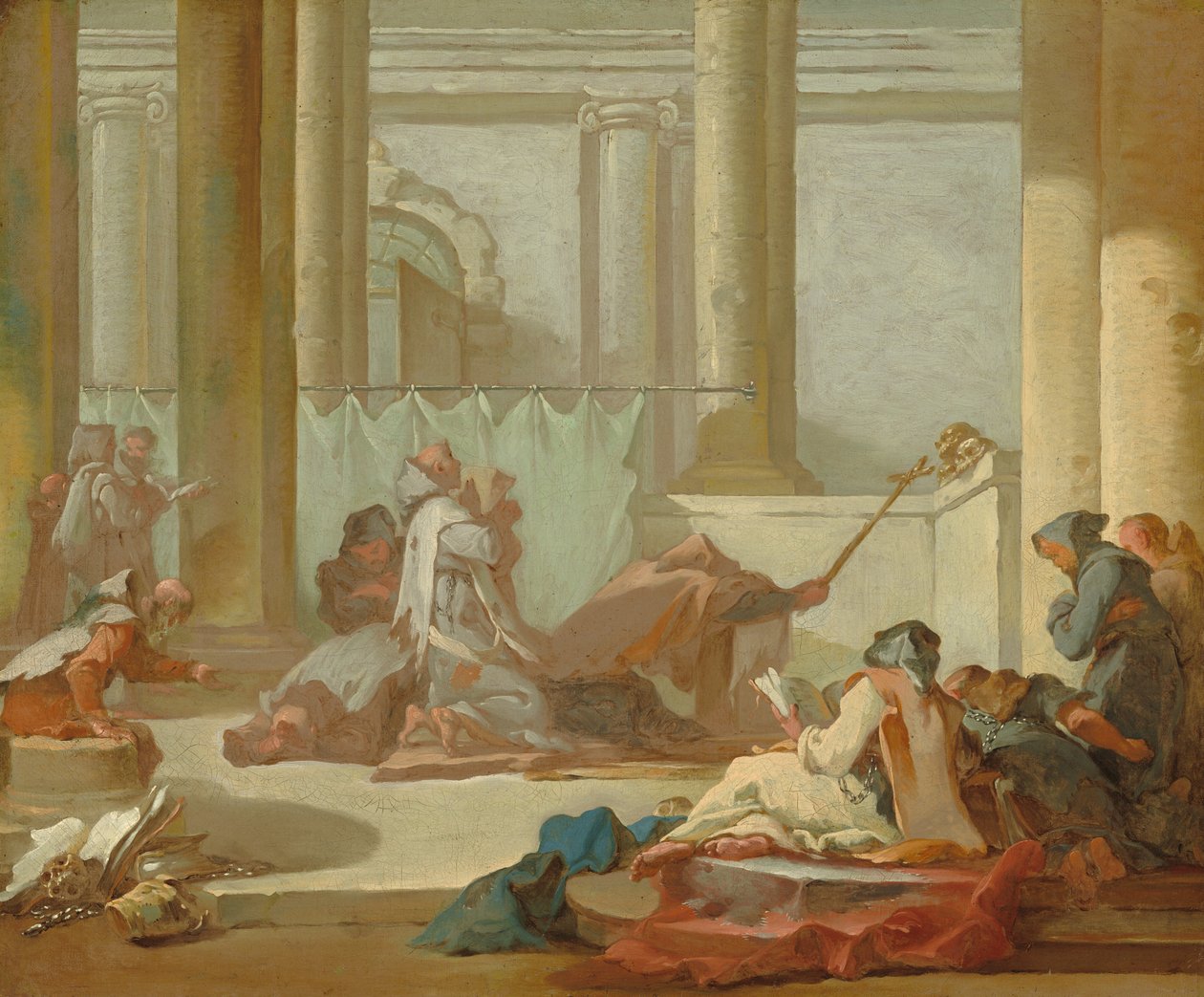 Tillbedjan av skallarna, ca. 17331734. av Michel Francois Dandre Bardon