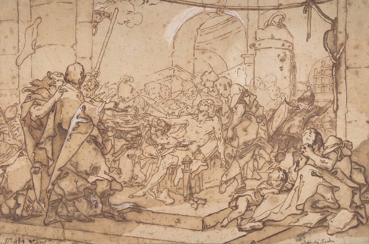 Sokrates död, ca. 1749. av Michel Francois Dandre Bardon