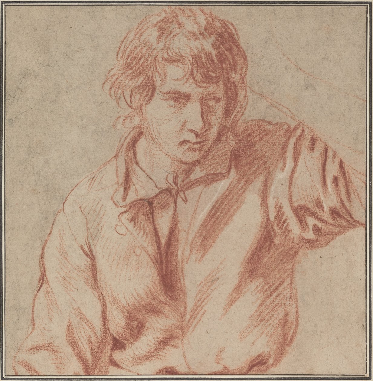 Ung man av Michel Francois Dandre-Bardon