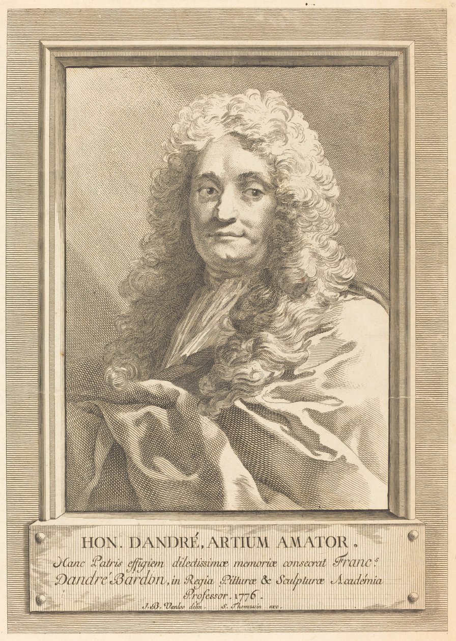 Porträtt av konstnärens far av Michel François Dandré Bardon after Jean Baptiste Van Loo
