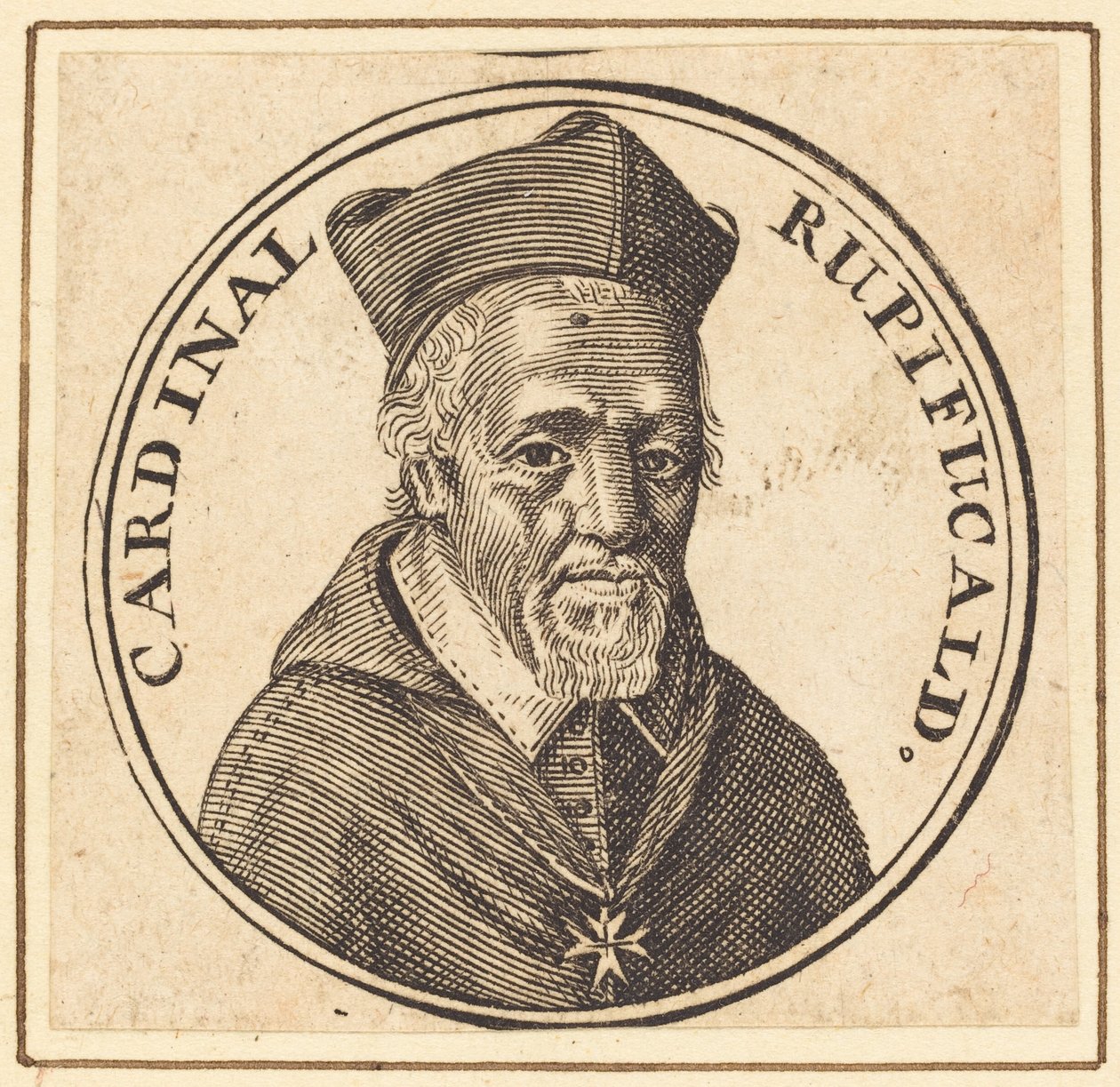 Francois La Rochefoucauld av Michel Lasne