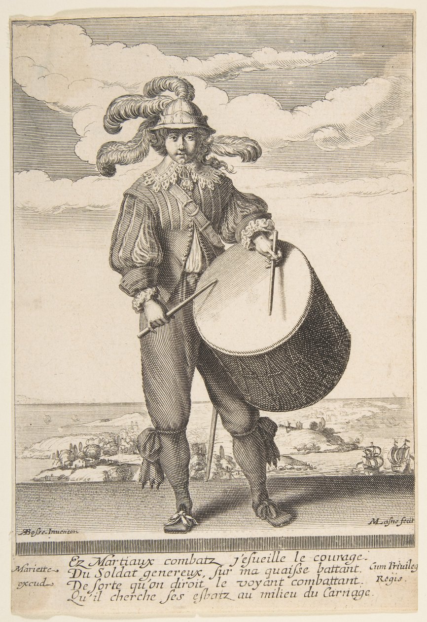 Trumslagaren, 1620-1667. av Michel Lasne