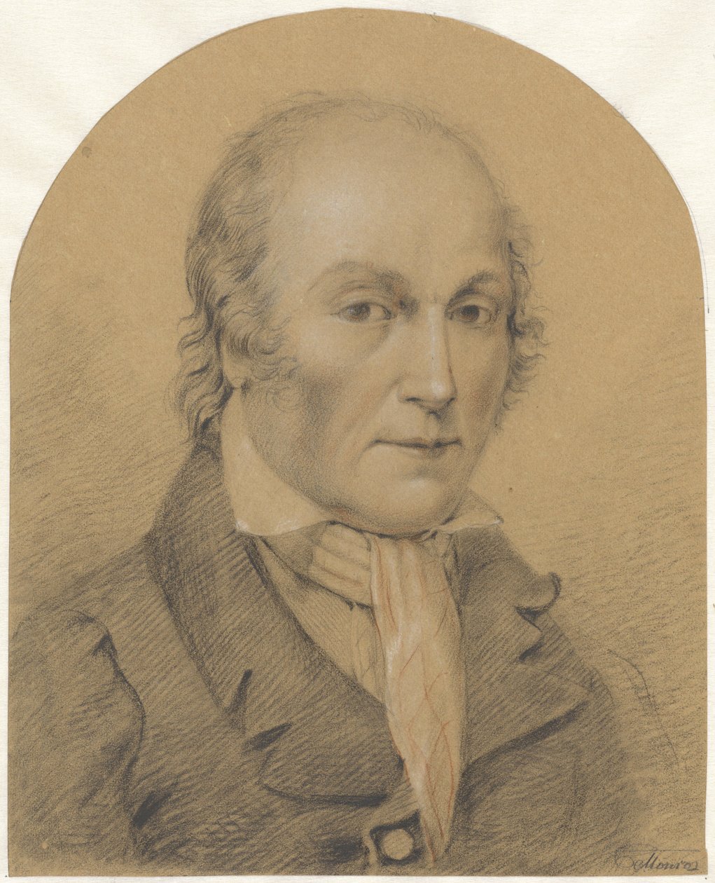 Självporträtt av Jean François Michel Mourot av Michel Mourot