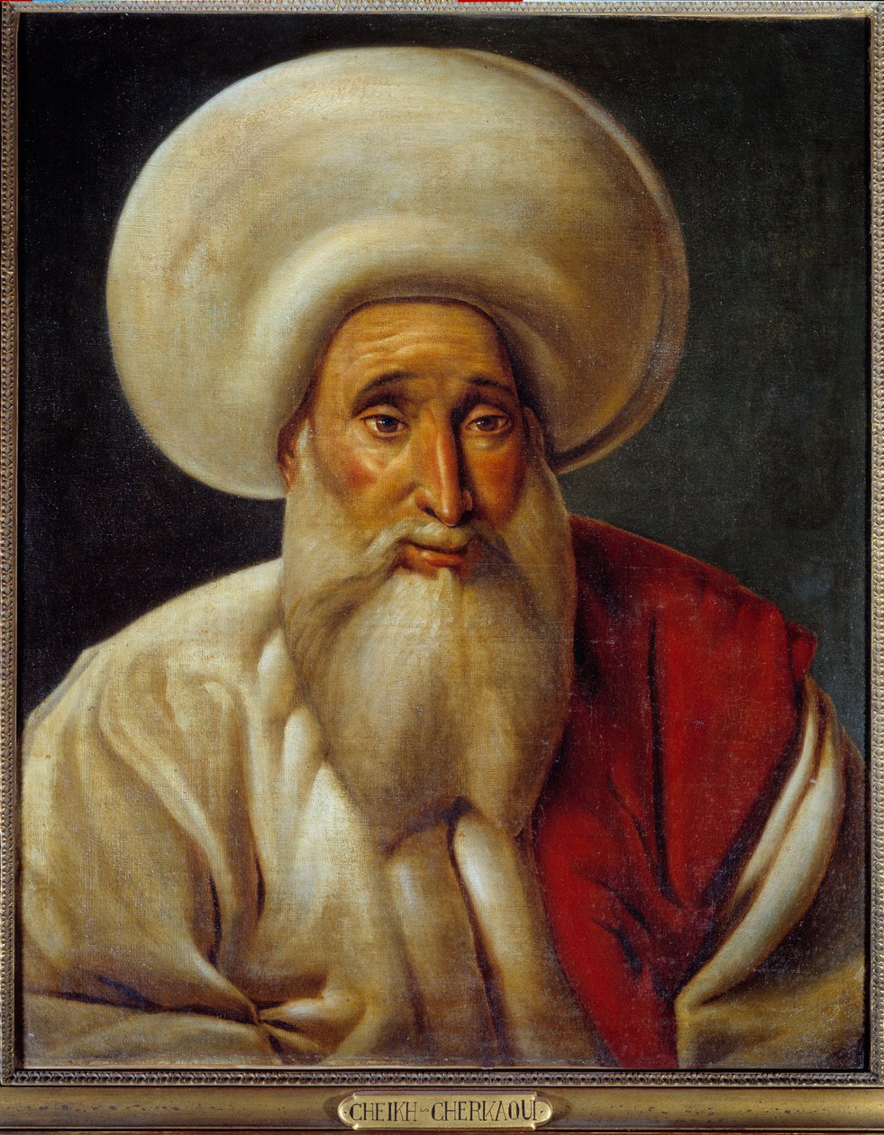 Porträtt av Sheik Cherkaoui. Målning av Michele Rigo (1770-1815) av Michel Rigo