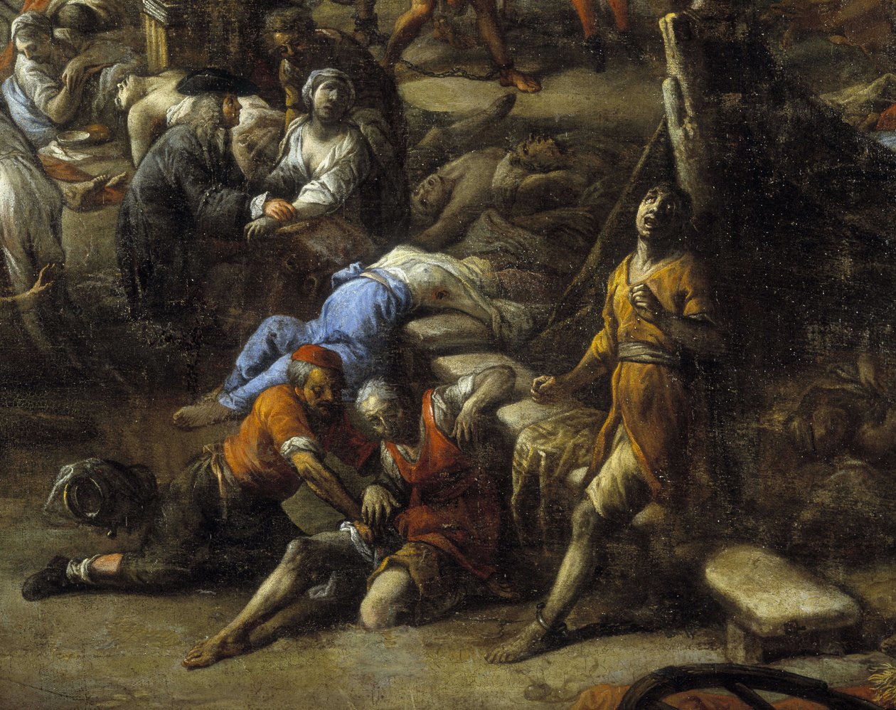 Utsikt över banan (från Marseille) under pesten 1720 (olja på duk) av Michel Serre