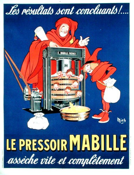 Affisch som satiriserar de nya skatterna (färg litho) av Michel called Mich Liebeaux