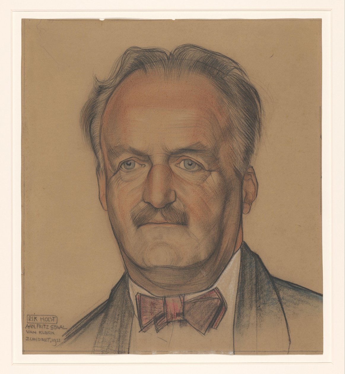 Porträtt av Richard Nicolaus Roland Holst av Michel de Klerk