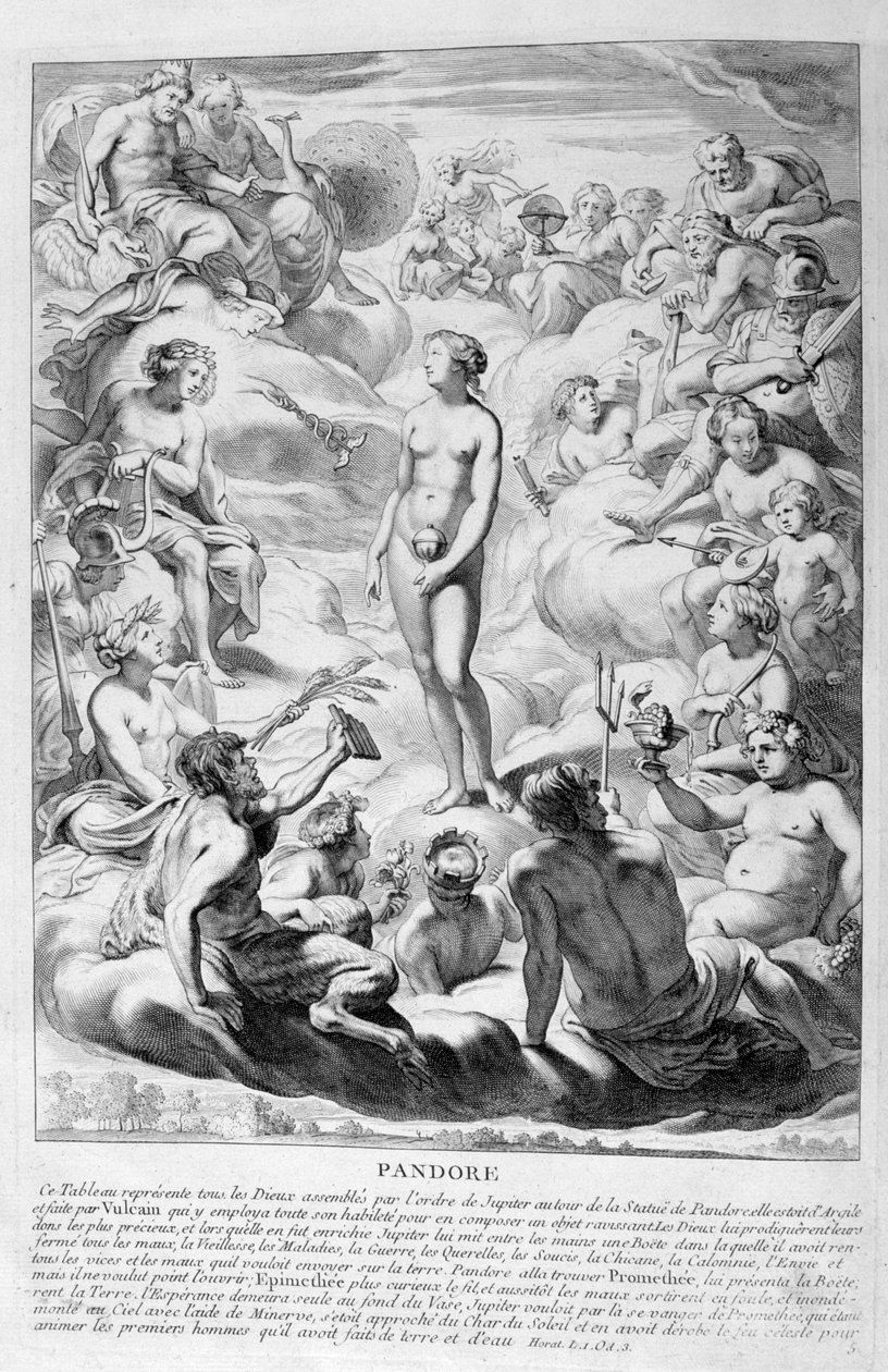 Pandoras Box, 1655 av Michel de Marolles