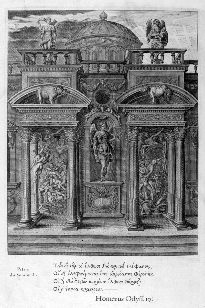 Sömnens hus, 1655 av Michel de Marolles