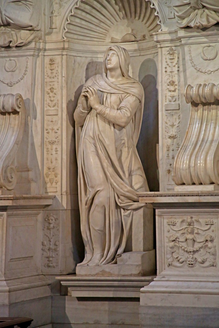 Leah, från Julius II:s grav, 1515 (marmor) av Michelangelo Buonarroti
