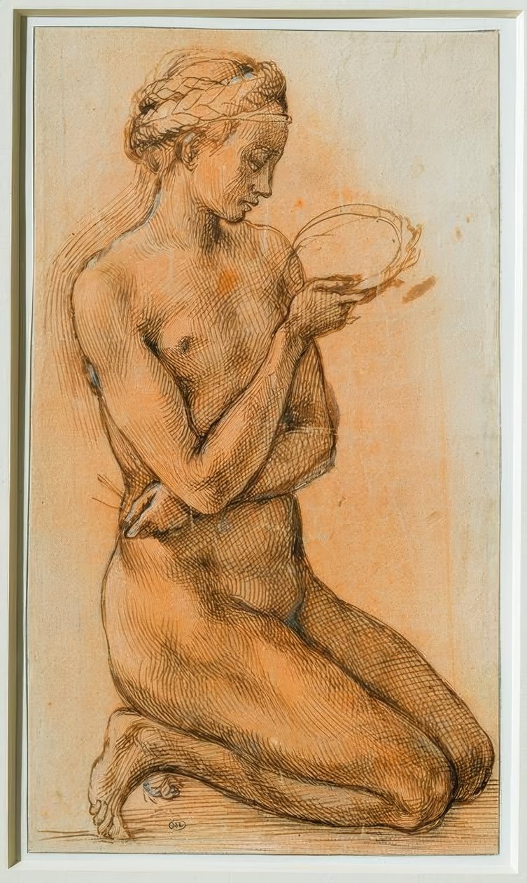 Maria Magdalena betraktar törnekronan av Michelangelo Buonarroti