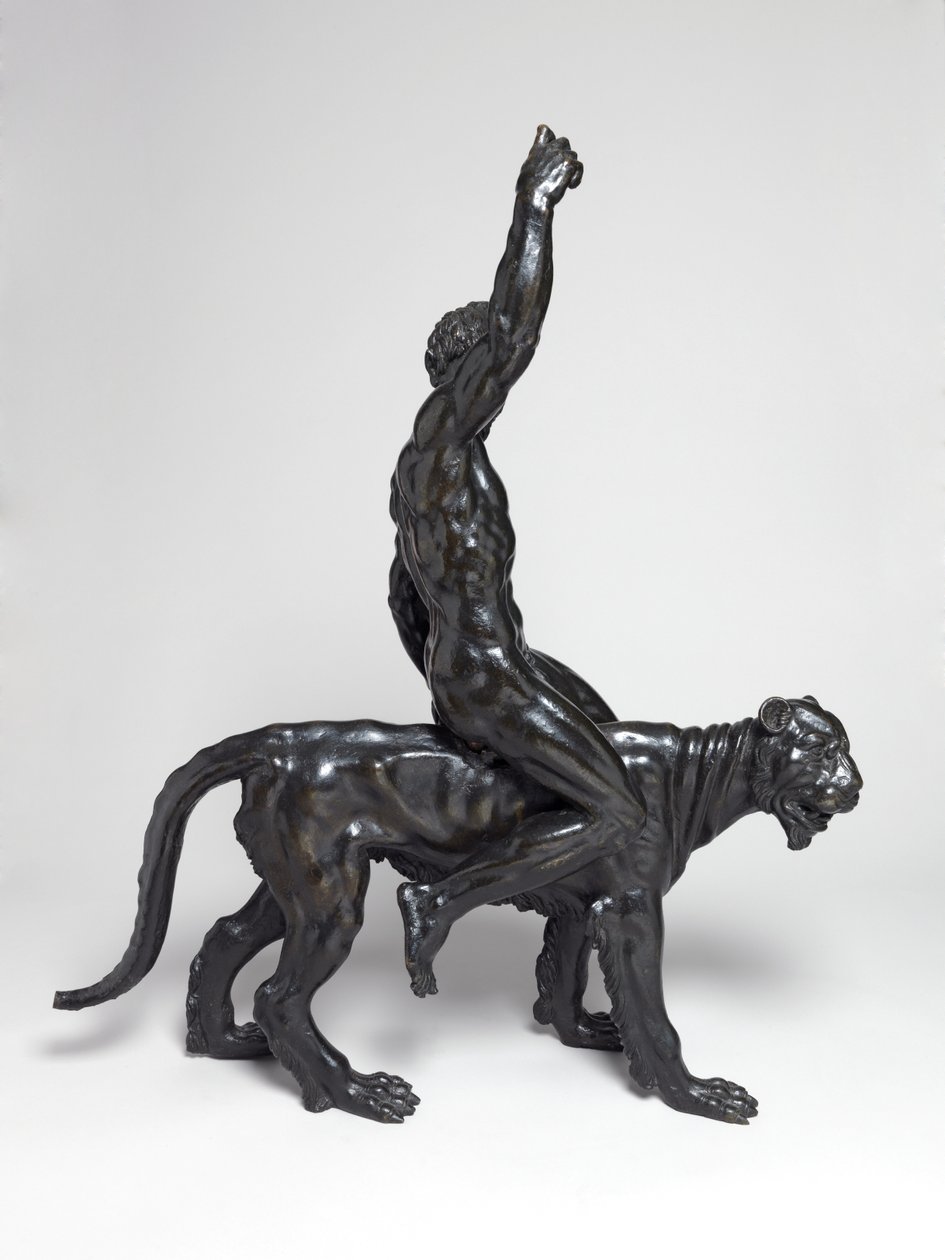 Naken bacchants rider pantrar av Michelangelo Buonarroti