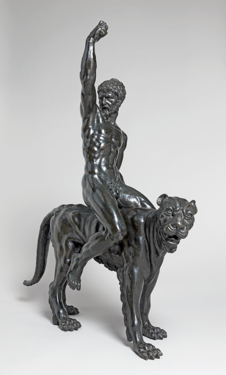 Naken bacchants rider pantrar av Michelangelo Buonarroti