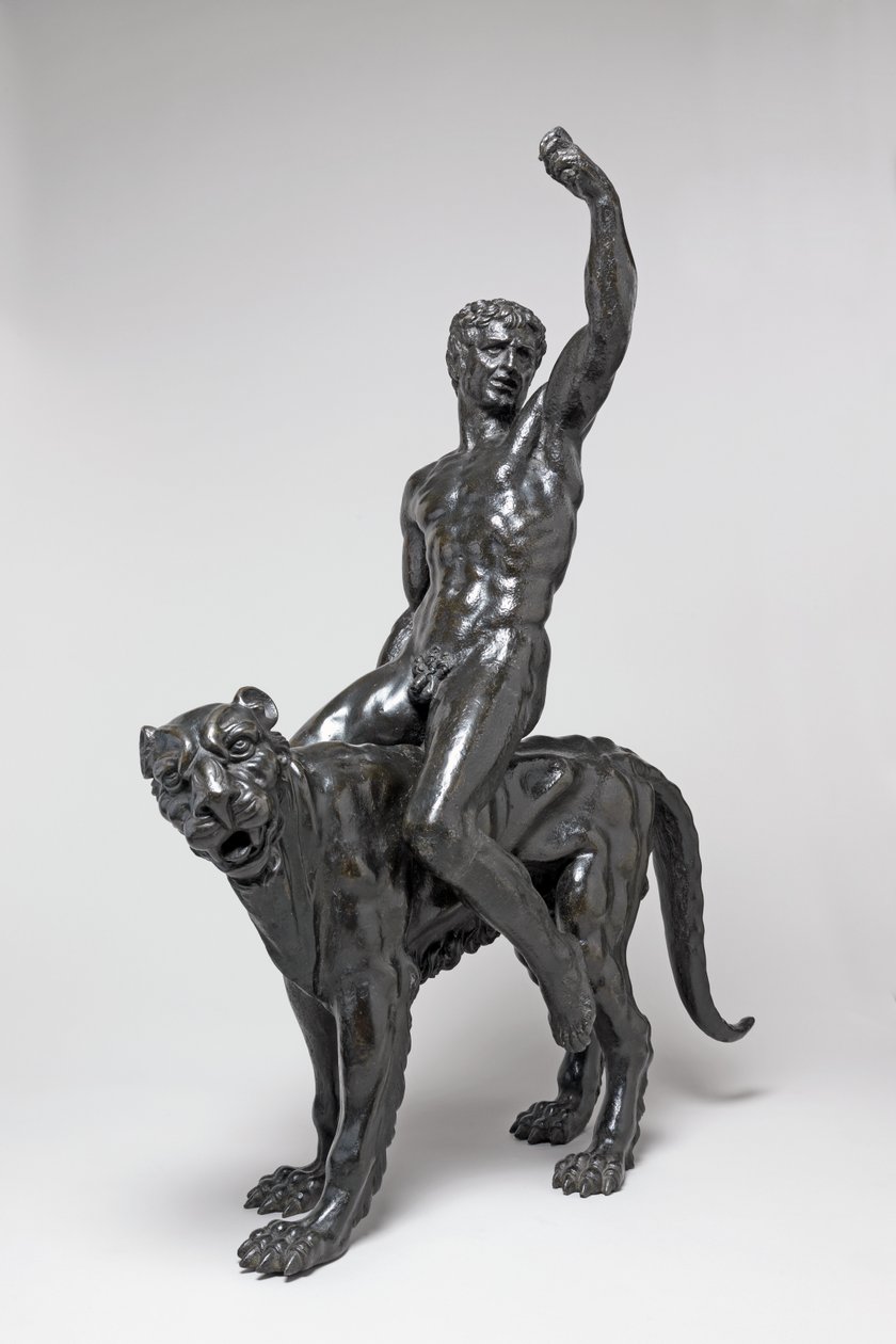 Naken bacchants rider pantrar av Michelangelo Buonarroti