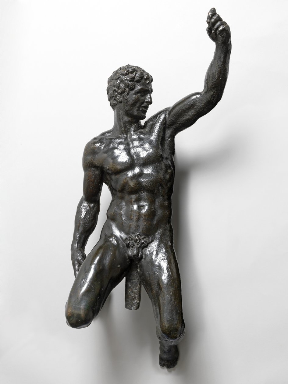 Naken bacchants rider pantrar av Michelangelo Buonarroti