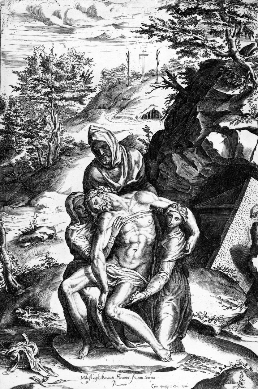 Pieta, na vaneina e Alberti Cherubino swed av Michelangelo Buonarroti