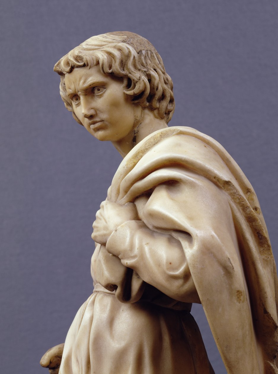 Saint Proculus, från Arca di San Domenico, 1495 (marmor) (detalj) (se 134174) av Michelangelo Buonarroti