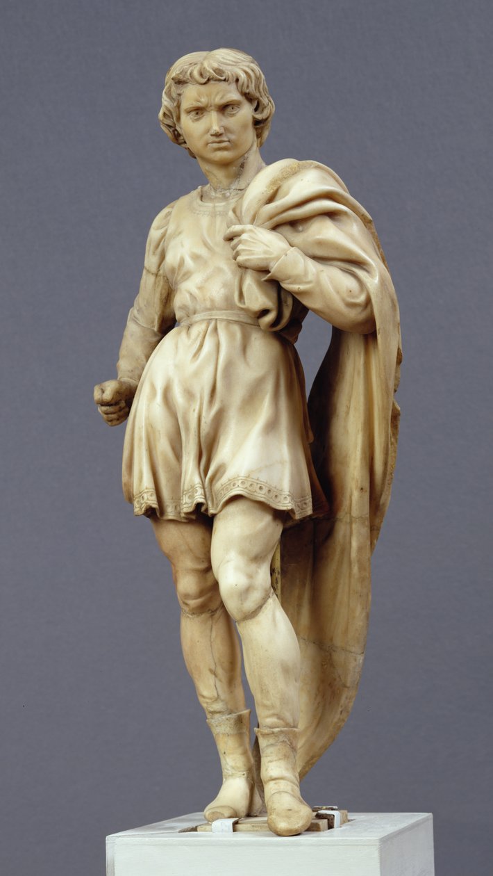 Saint Proculus, från Arca di San Domenico, 1495 (marmor) av Michelangelo Buonarroti