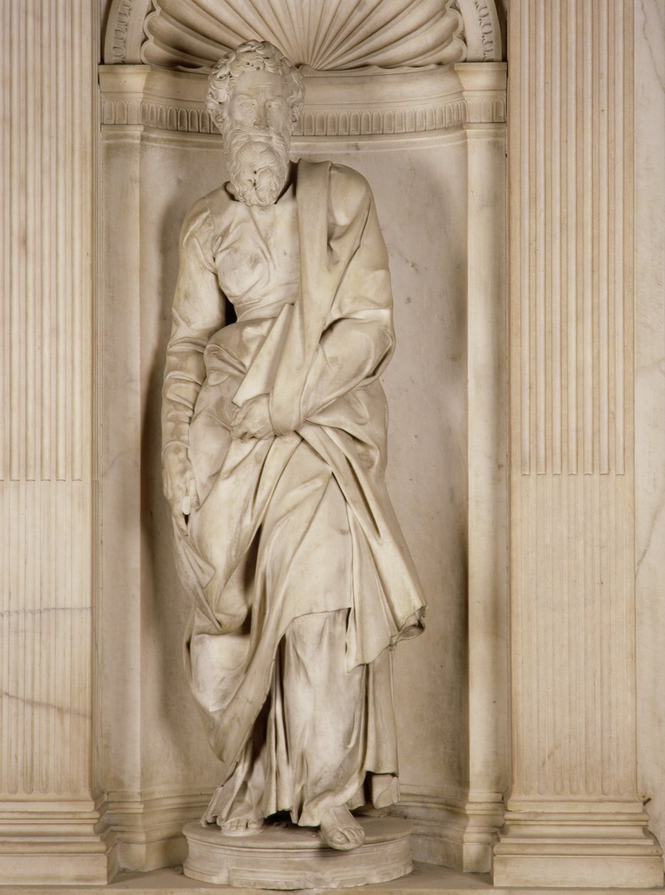 St. Paul, från Piccolomini-altaret, 1501-4 (marmor) av Michelangelo Buonarroti