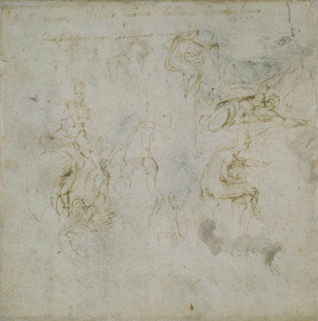Studie av figurer, c.1511 av Michelangelo Buonarroti