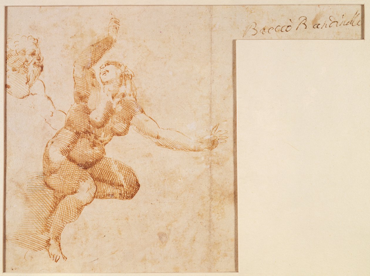 Studie av en kvinnlig naken av Michelangelo Buonarroti