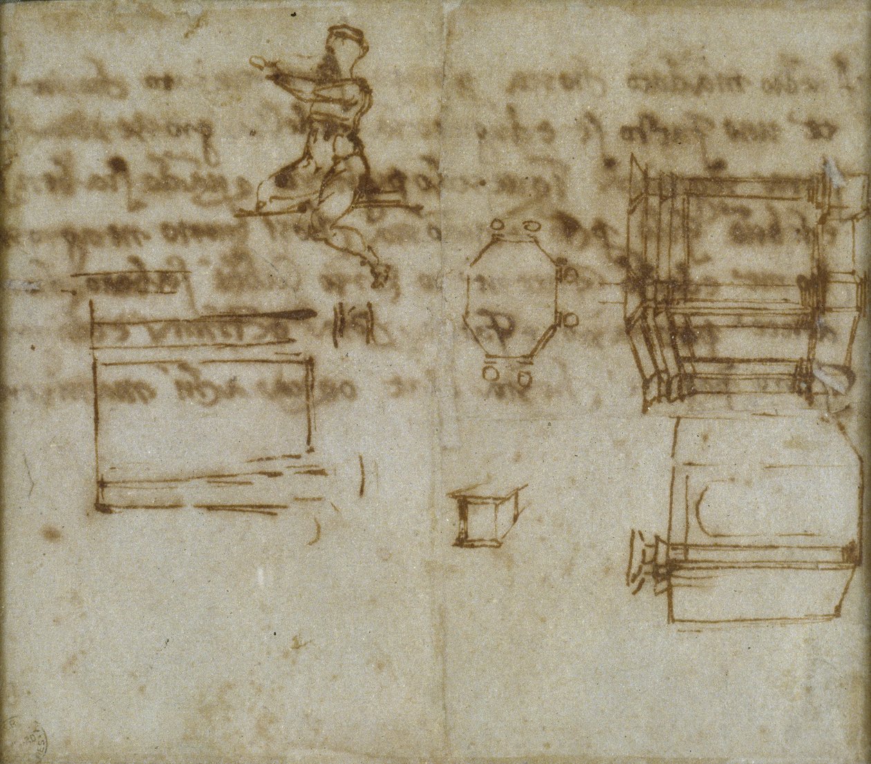 Studie av en åttakantig byggnad, 1518 av Michelangelo Buonarroti