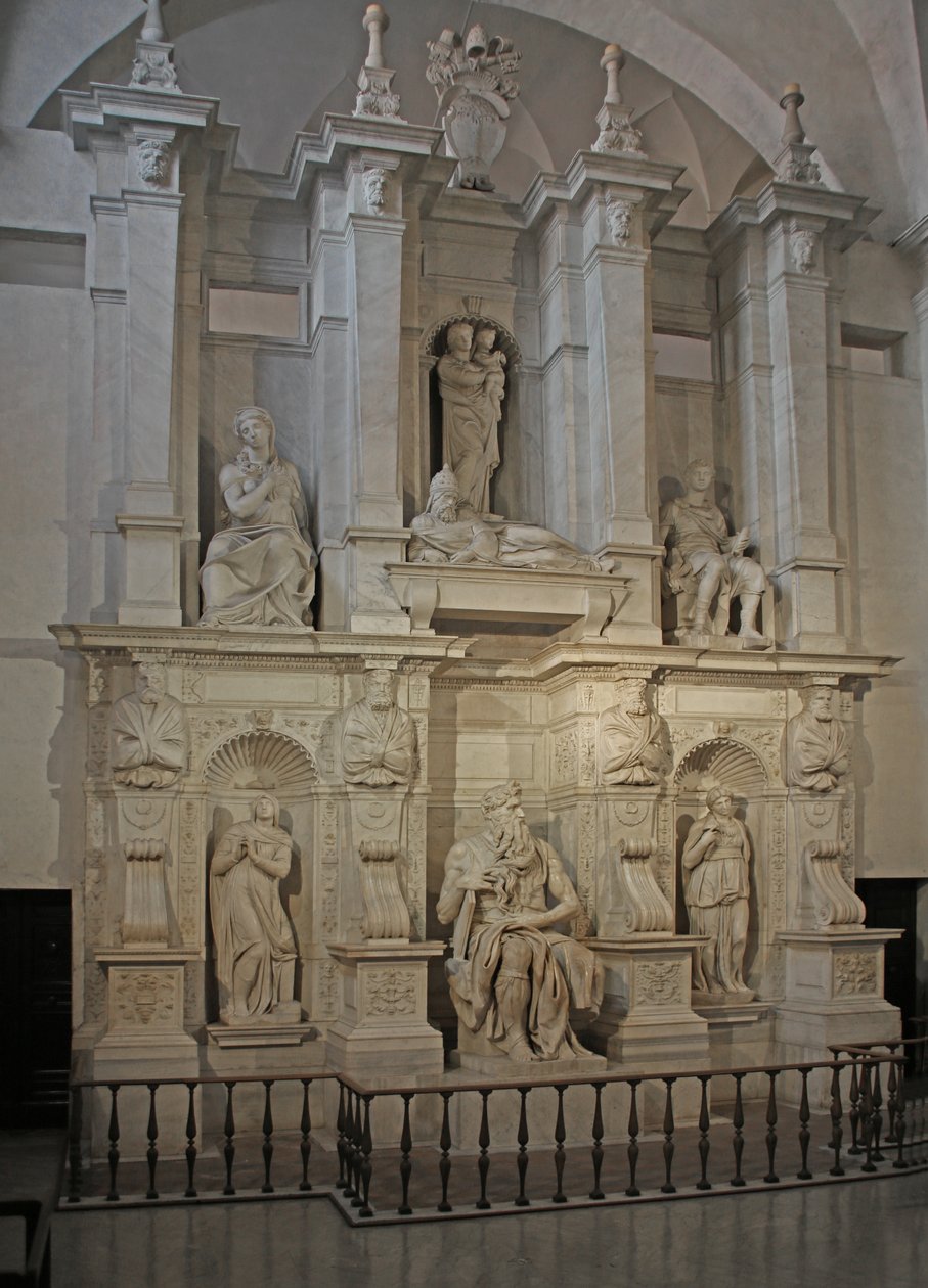 Julius II:s grav, 1515 (marmor) av Michelangelo Buonarroti