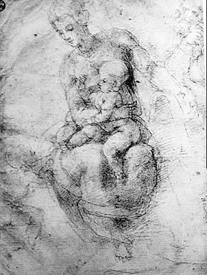 Jungfru och barn av Michelangelo Buonarroti