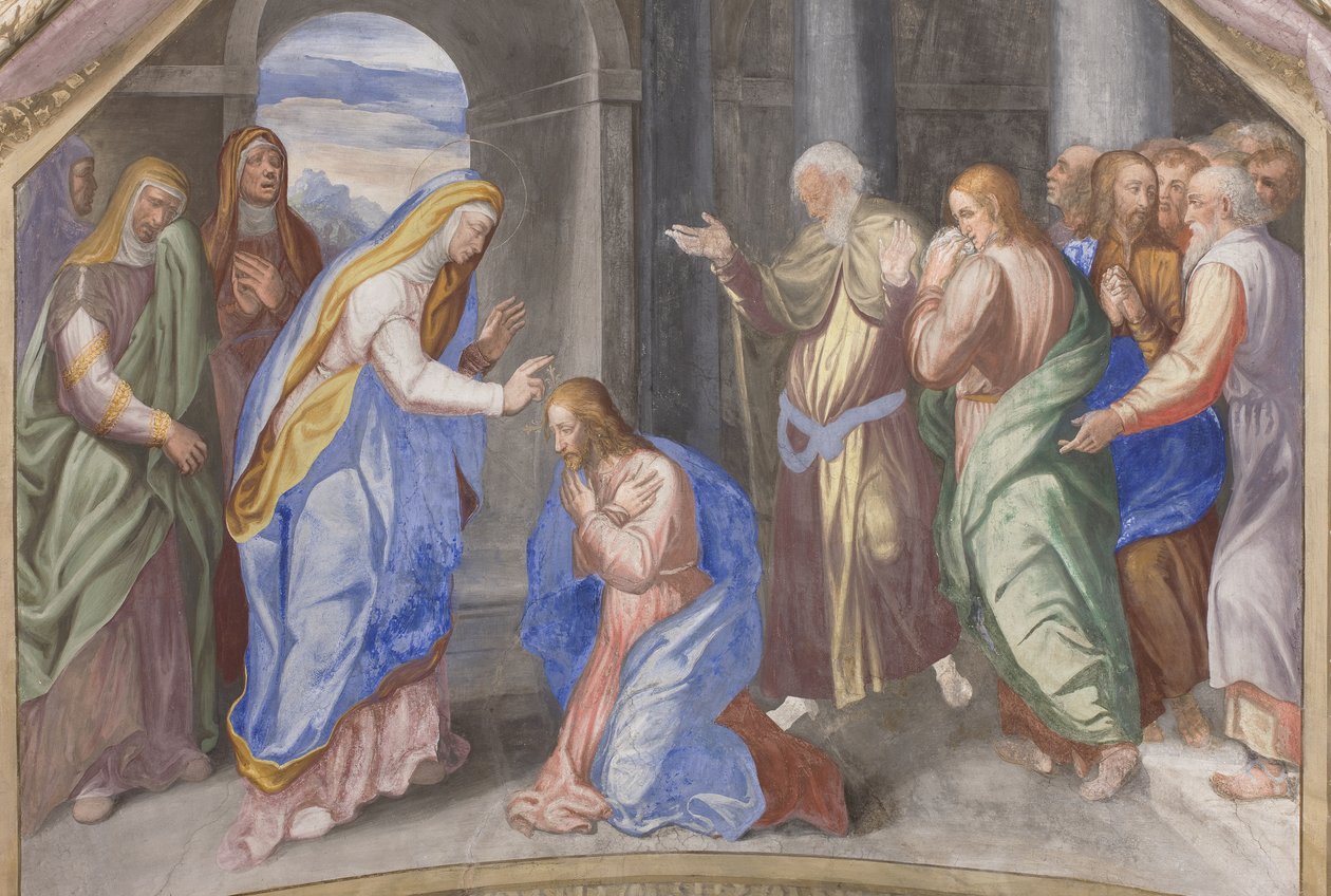 Scener ur Jungfru Marias liv, detalj av 3498750 av Michelangelo Carminati