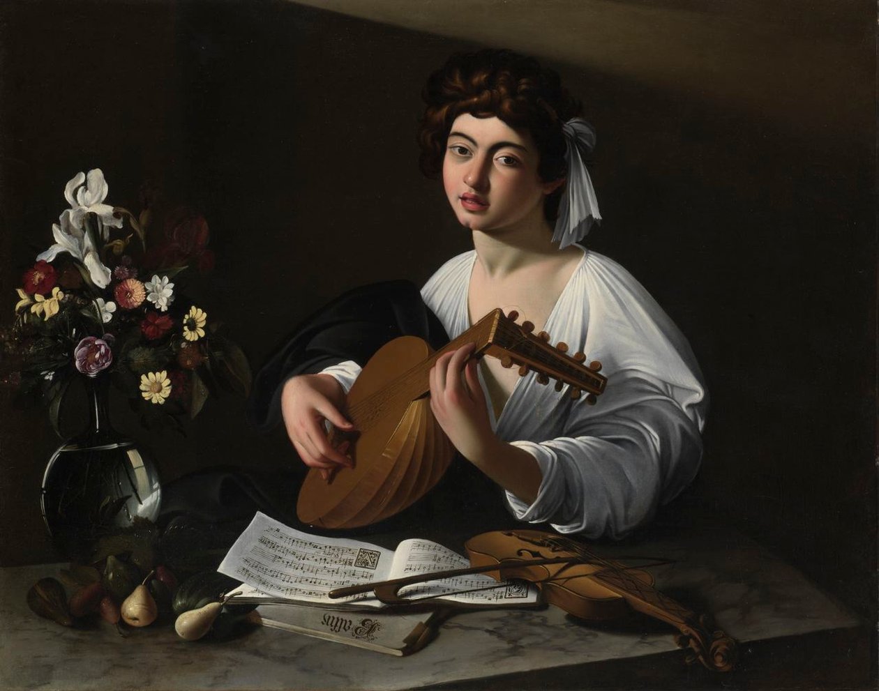 Apollo the Luteplayer av Michelangelo Merisi Caravaggio