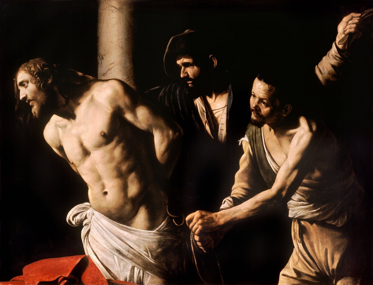 Kristus vid kolonnen av Michelangelo Merisi Caravaggio