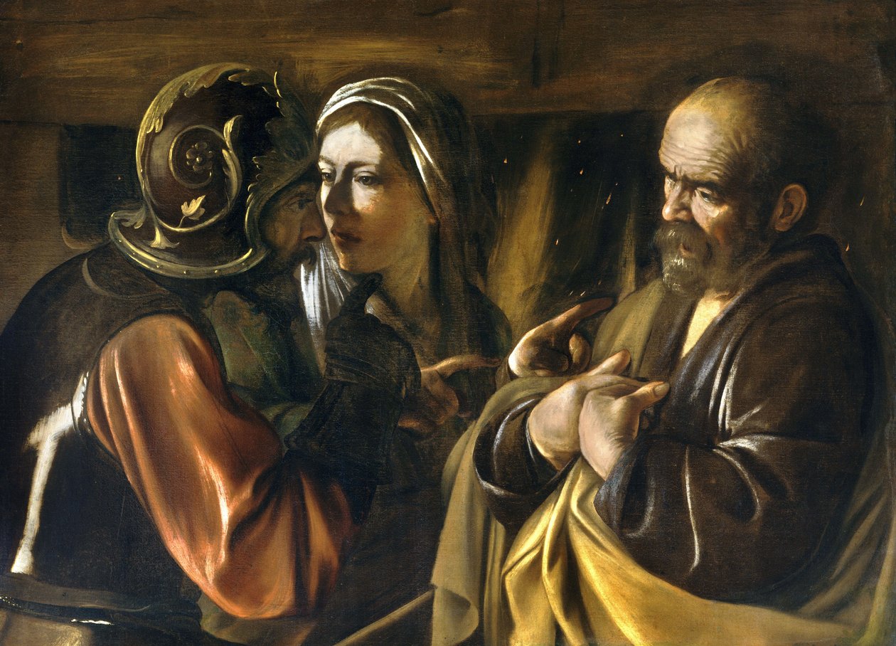 The Denial of Saint Peter av Michelangelo Merisi Caravaggio