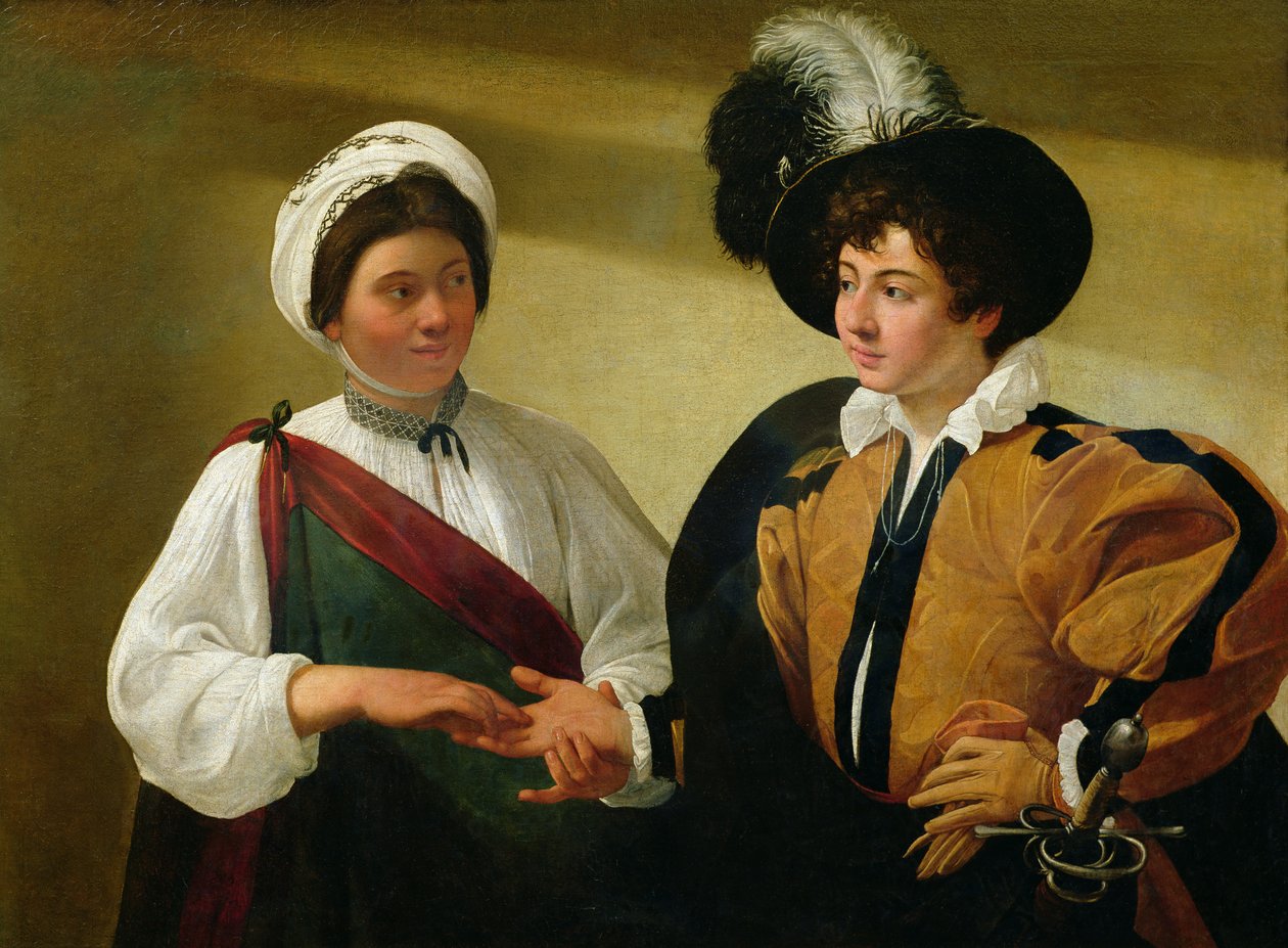 Spåmannen, ca 1596-97 av Michelangelo Merisi Caravaggio