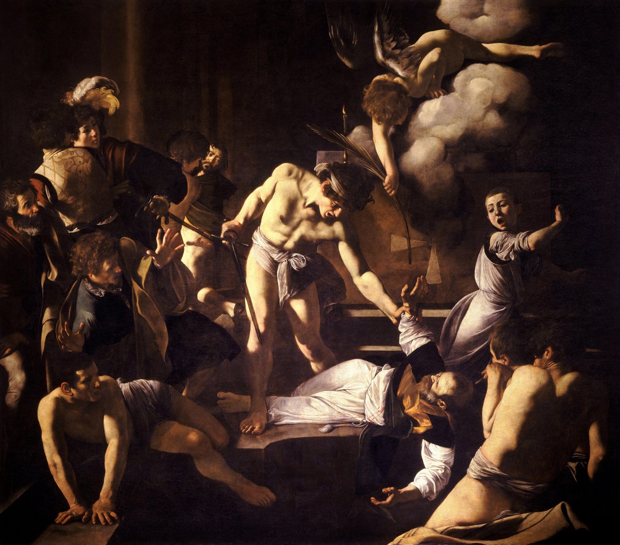 Martyrskapet för den helige Matteus av Michelangelo Merisi Caravaggio