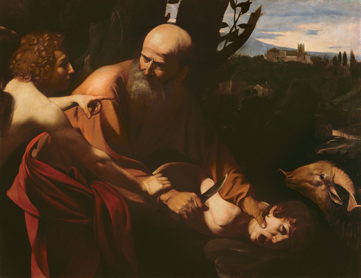 Isaks offer, 1603 av Michelangelo Merisi Caravaggio