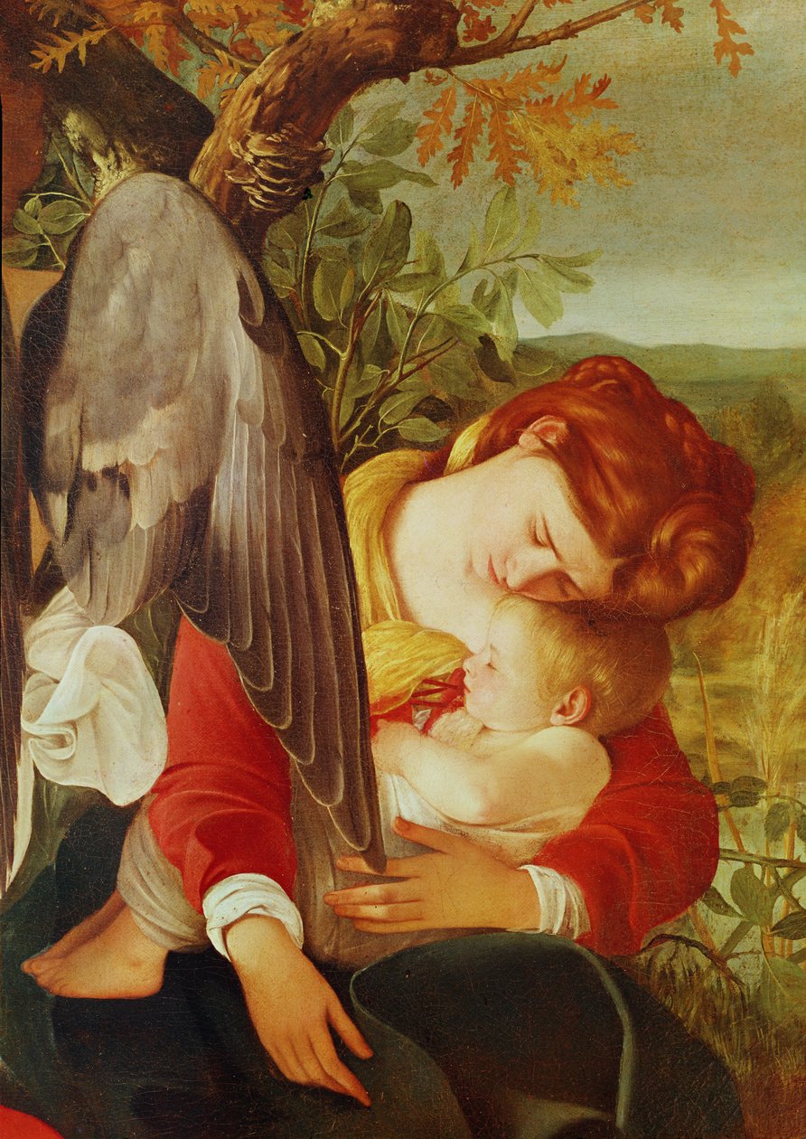 Vila på flykten till Egypten, ca 1603 (detaljer) av Michelangelo Merisi Caravaggio