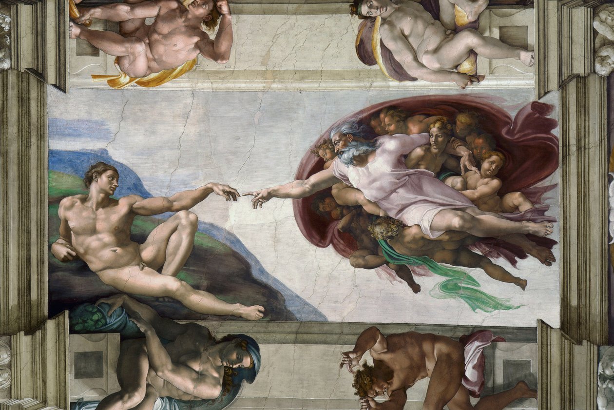 Skapelsen av Adam av Michelangelo