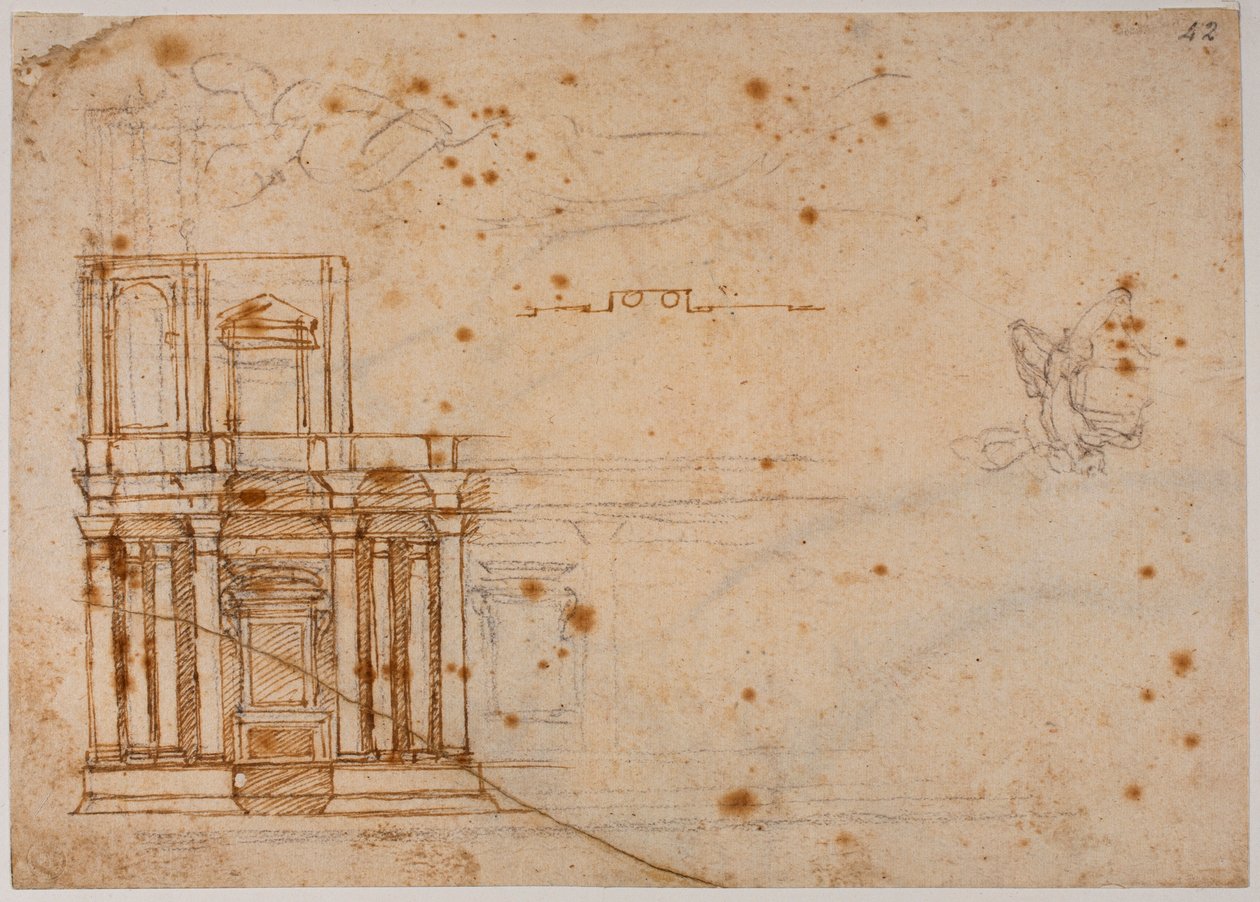 Arkitekturstudier och poetiska fragment av Michelangelo Buonarroti