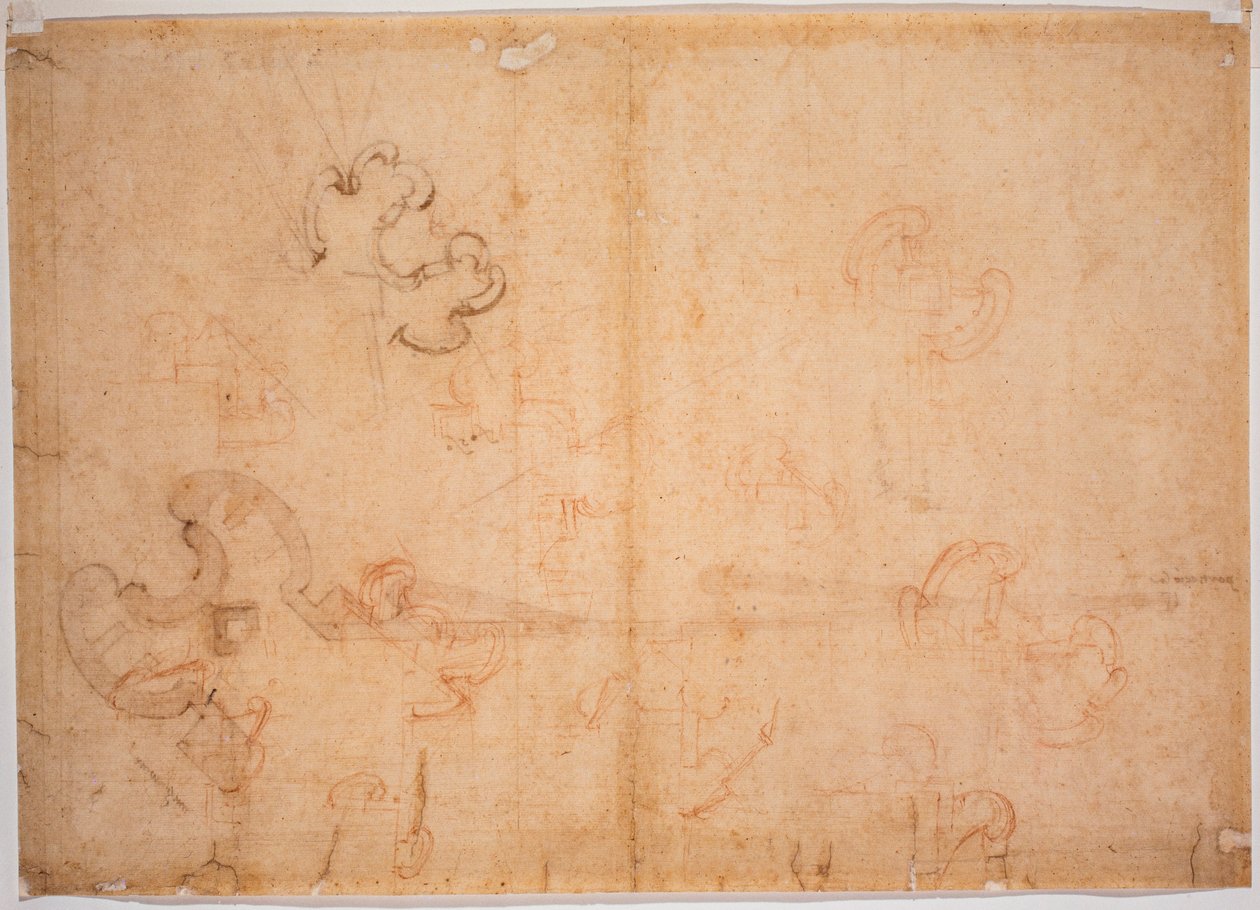 Befästningsdesign för hörnport av Michelangelo Buonarroti