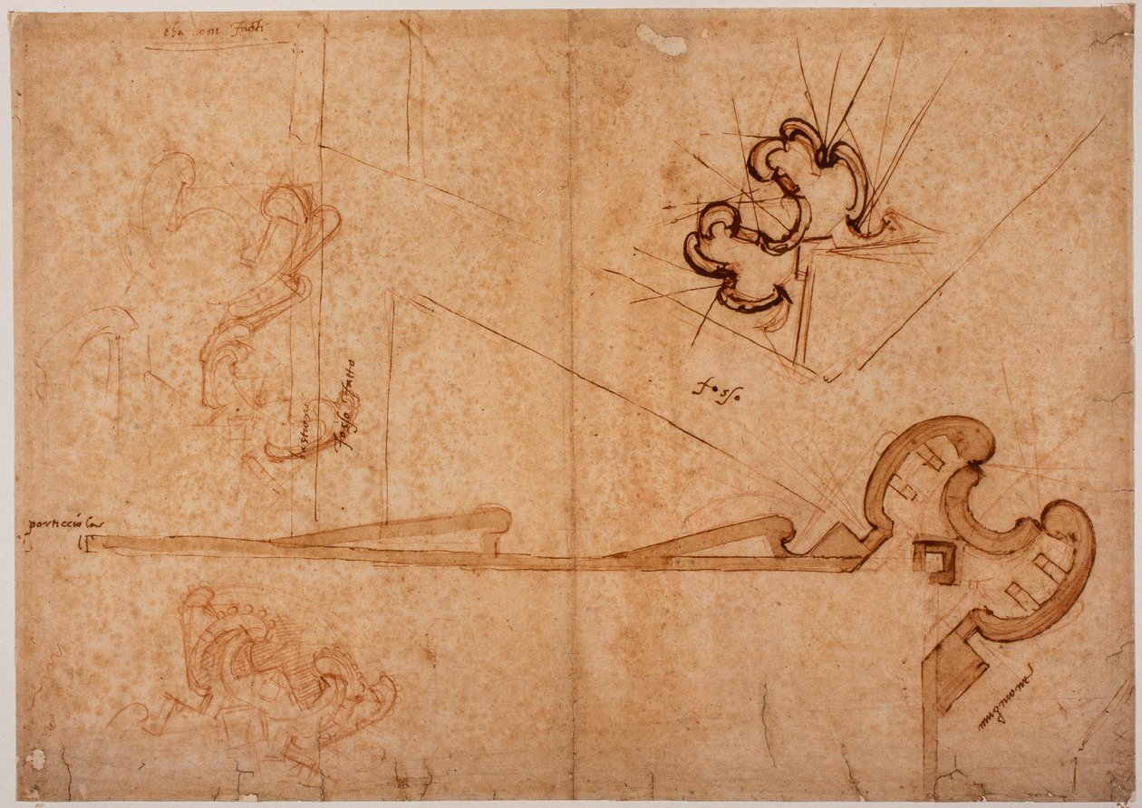 Befästning av Porta al Prato av Michelangelo Buonarroti