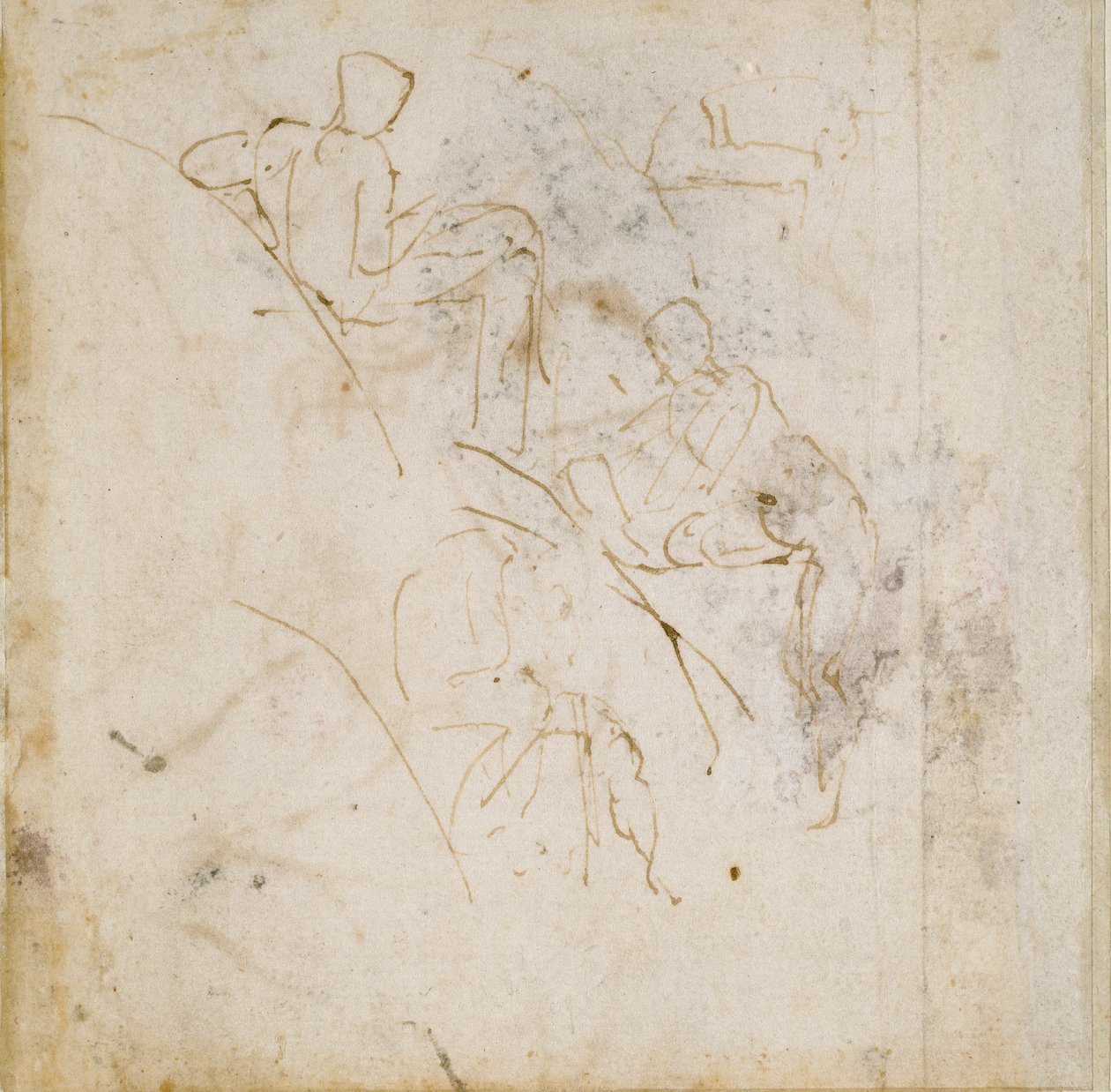 Fyra figurstudier, c1490-1560 av Michelangelo Buonarroti