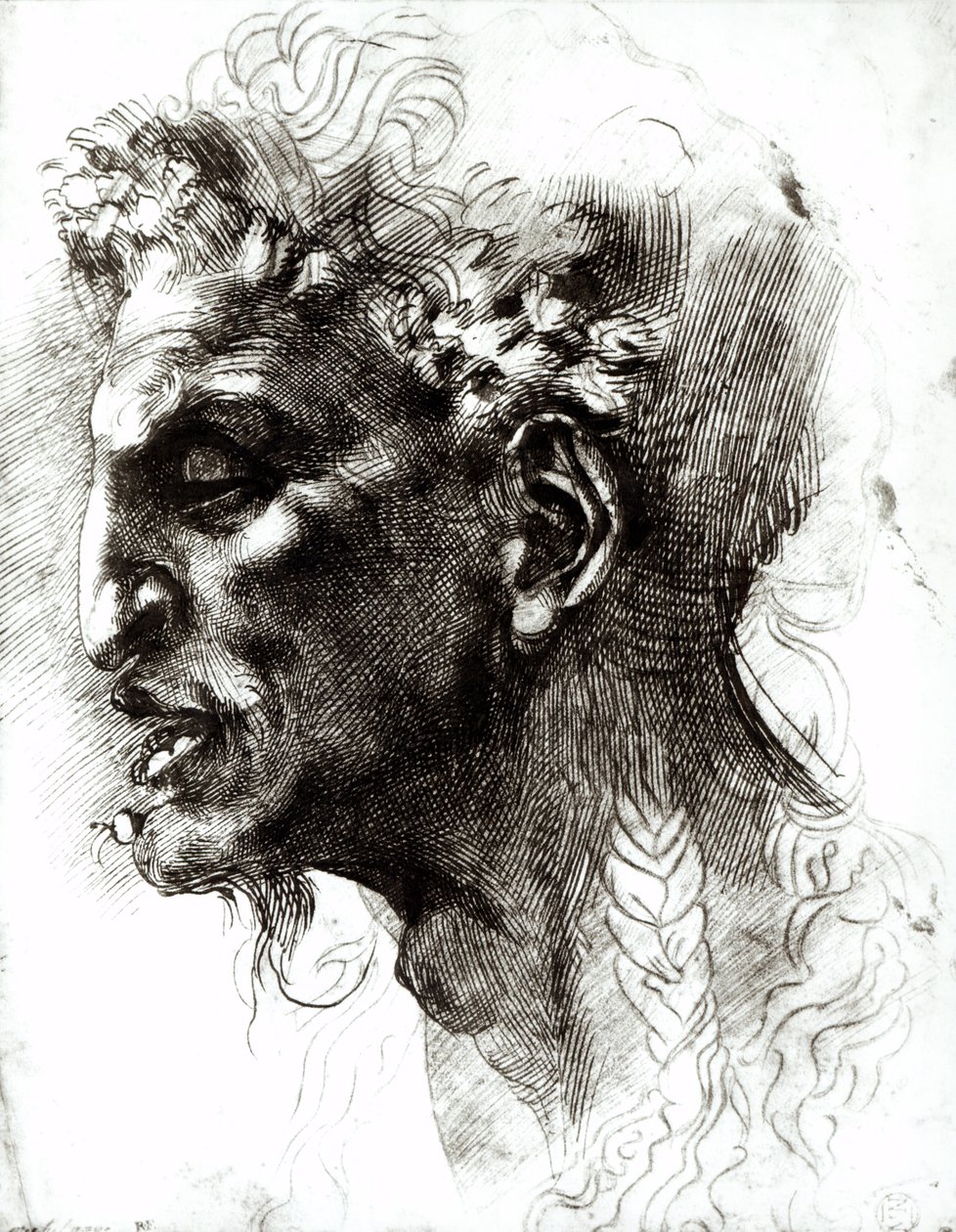 Chef för en Satyr av Michelangelo Buonarroti