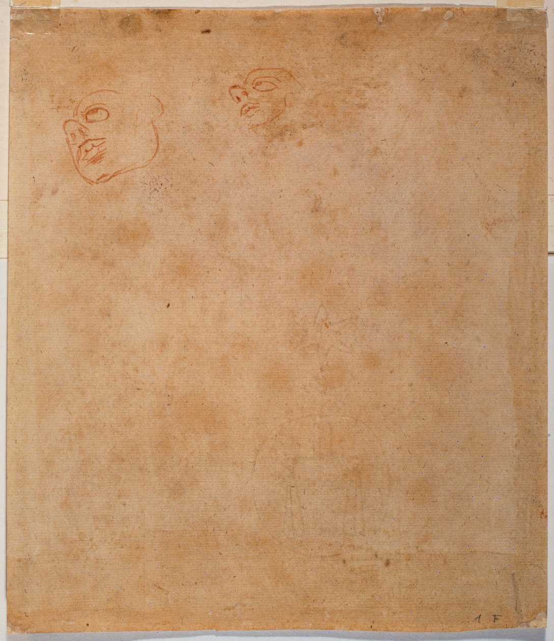 Huvudstudie för den sixtinska Jonah av Michelangelo Buonarroti