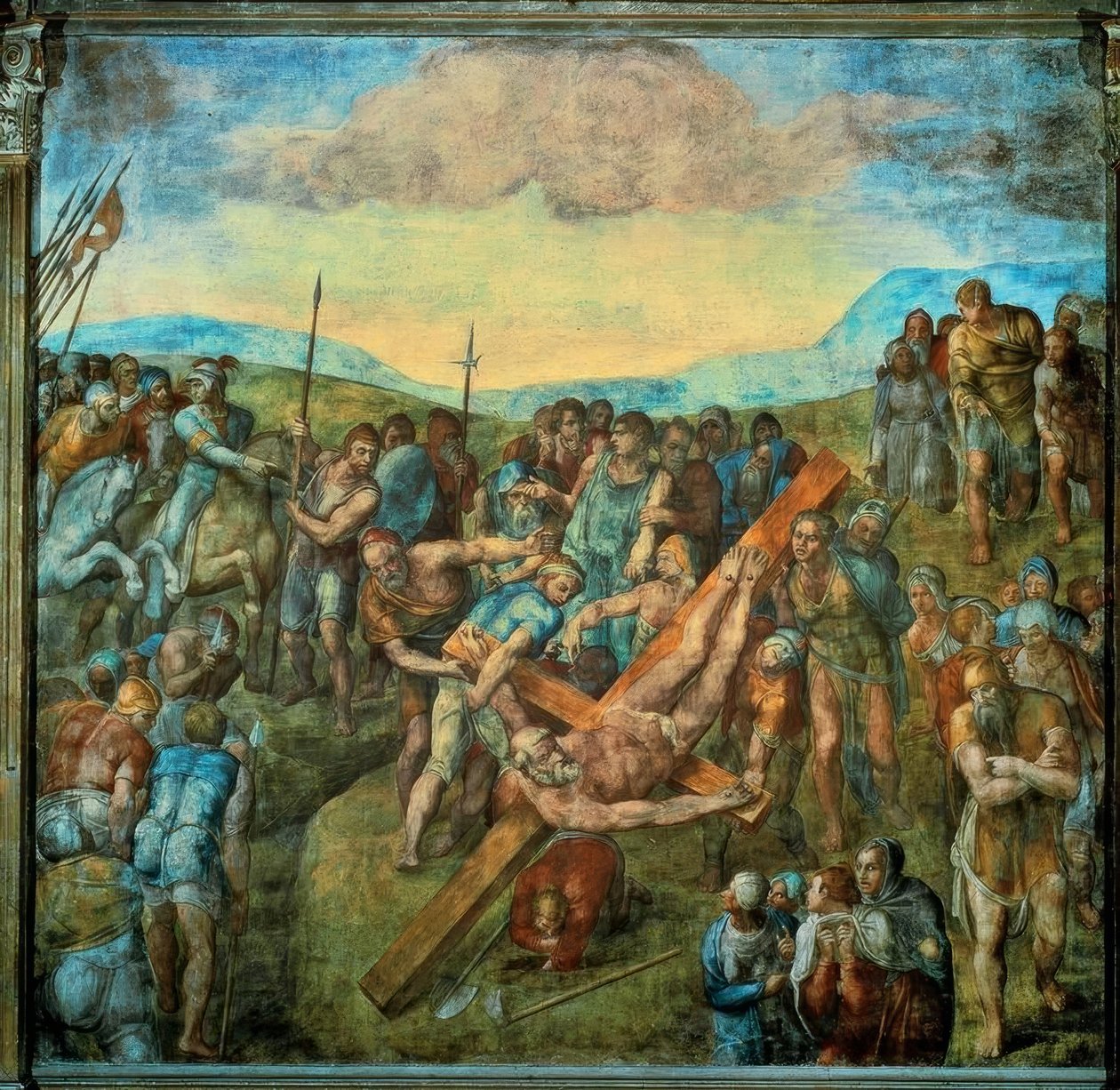 Korsfästelsen av Peter av Michelangelo Buonarroti