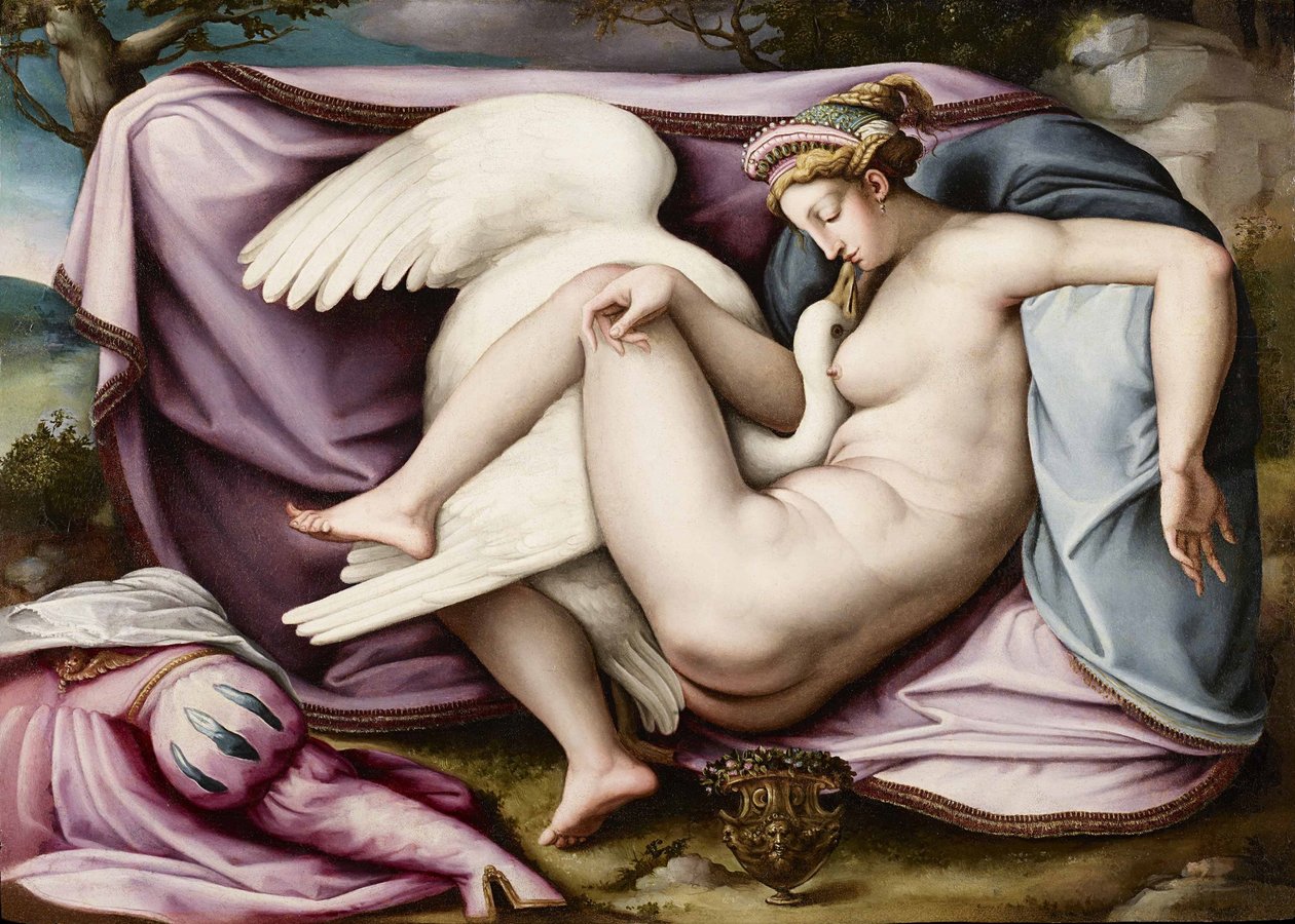 Leda och Svanen av Michelangelo Buonarroti